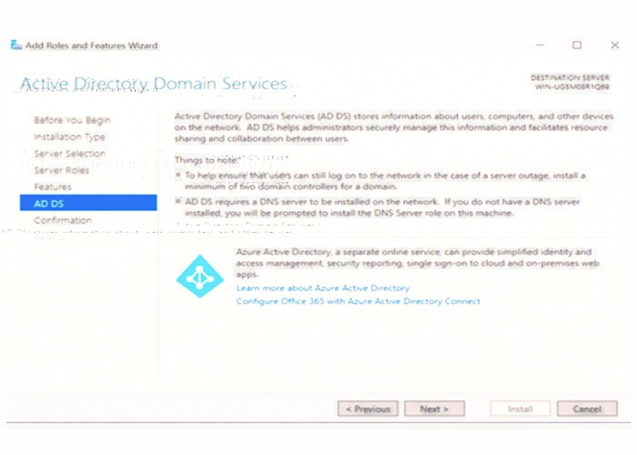 نحوه نصب و راه اندازی اولیه اکتیو دایرکتوری مایکروسافت 14 نحوه نصب و راه اندازی اولیه اکتیو دایرکتوری مایکروسافت 13