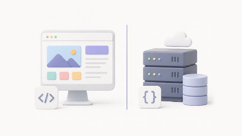Front-end vs back-end