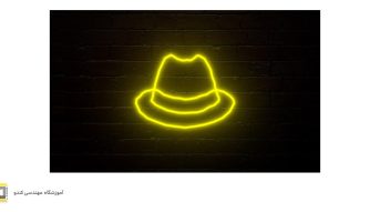 Cybersecurity concept explaining white hat and black hat hackers